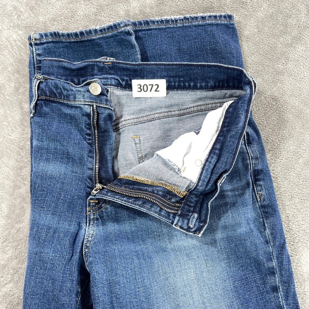 Gap Girlfriend Jeans Womens 12R 31 Blue Mid Rise Medium Wash Denim